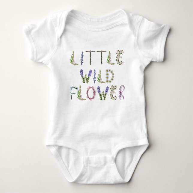 Little Wildflower  Baby Bodysuit (Front)
