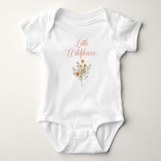 Little Wildflower Baby Shower Baby Bodysuit