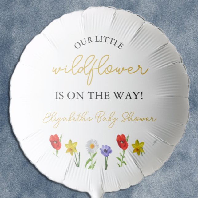 Little Wildflower Baby Shower Balloon (Creator Uploaded)