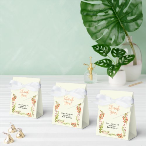 Little Wildflower Baby Shower Favor Boxes