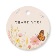 Little Wildflower Baby Shower Favor Tags