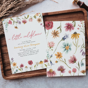 Little Wildflower Baby Shower Invitation