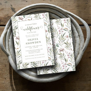 Little Wildflower Baby Shower Invitation