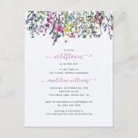 Little Wildflower Baby Shower Invitation