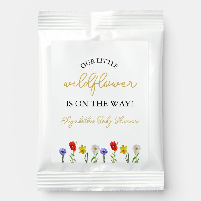 Little Wildflower Baby Shower Lemonade Drink Mix (Front)
