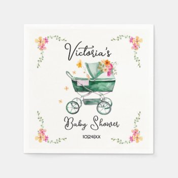 Little Wildflower Baby Shower Napkins by McBooboo at Zazzle