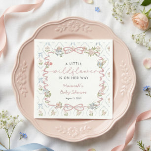 Little Wildflower Baby Shower Napkins