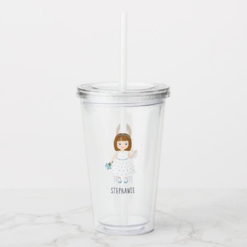 Little Wildflower Birthday  Acrylic Tumbler