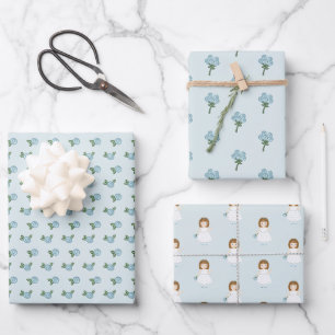 Little Wildflower Birthday Wrapping Paper Sheets