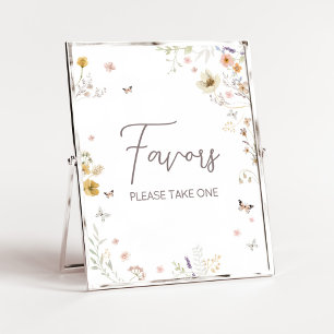 Little Wildflower Botanical Spring Favors Poster