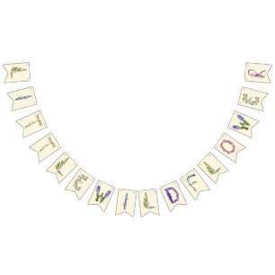 Little Wildflower  Bunting Flags