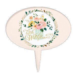 Little Wildflower Cake Topper
