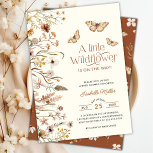 Little Wildflower Floral Baby Shower Invitation