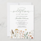 Little Wildflower Flower Baby Shower Invitation | Zazzle