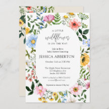 Little Wildflower Flower Baby Shower