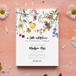 Little Wildflower Flower Garden Birthday Party Invitation<br><div class="desc">Little Wildflower Flower Garden Birthday Party Invitation - perfect for a sweet spring or summer backyard birthday party!</div>
