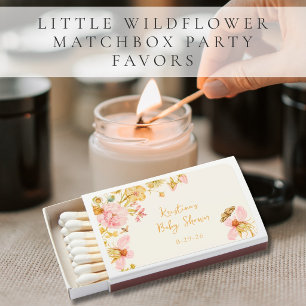 Little Wildflower Girl Baby Shower Matchboxes