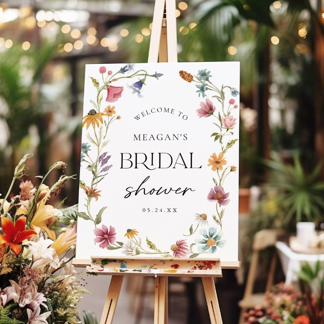 Little Wildflower Girl Bridal Shower Welcome Sign (Creator Uploaded)