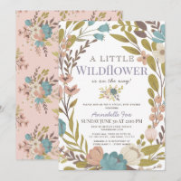 Little Wildflower Girl Virtual Baby Shower