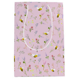 Little Wildflower Is On Her Way Baby Shower Medium Gift Bag