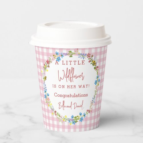 Little Wildflower Is On Her Way _ Baby Shower   Paper Cups
