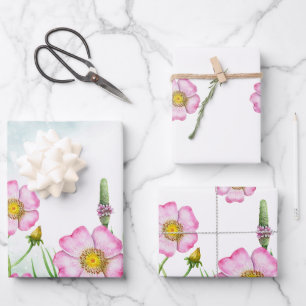 Little Wildflower Is On The Way Baby Shower Wrappi Wrapping Paper Sheets