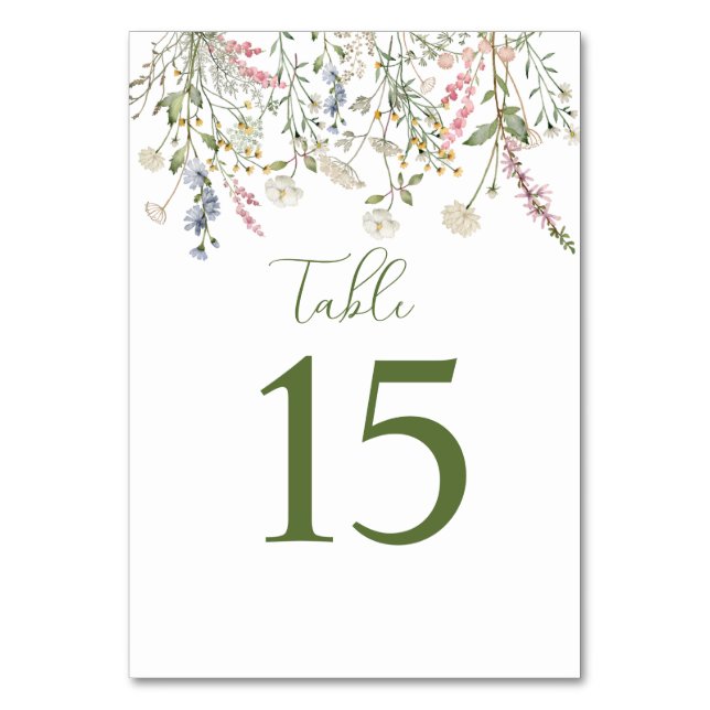 Little wildflower is on the way Cards (Back)