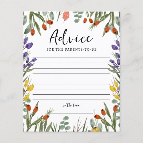 Little Wildflower On The Way Fall Advice Parents