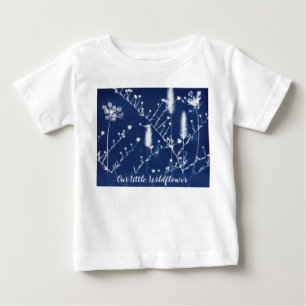 Little Wildflower Original Cyanotype Art Baby T-Shirt