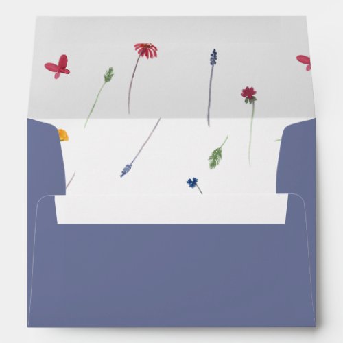 Little Wildflower Pretty Baby Girl Baby Shower Envelope