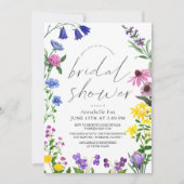 Little Wildflower Script Virtual Bridal Shower Invitation (Front)