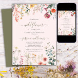 Little Wildflower Turning One Pretty 1st Birthday  Invitation