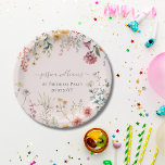 Little Wildflower Turning One Pretty 1st Birthday  Paper Plates<br><div class="desc">Little Wildflower Turning One Pretty 1st Birthday</div>