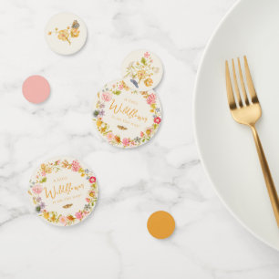 Little Wildflower Vintage Botanical Baby Shower Confetti