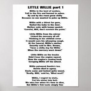 LITTLE WILLIE POEM part 1 Poster