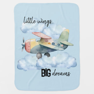 "Little wings...Big dreams" Baby Blanket