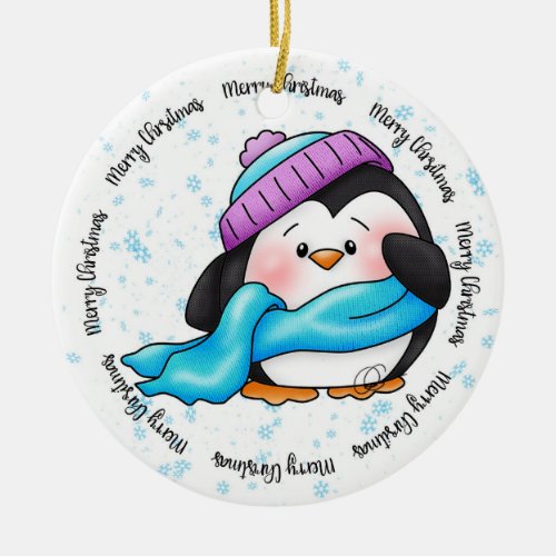 Little Winter Pepa Penguin Christmas Ornament