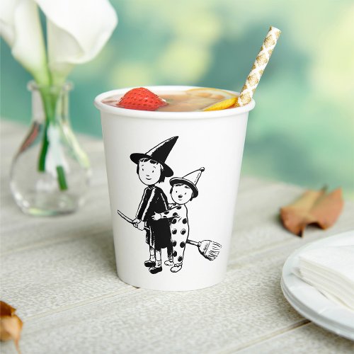 Little Witch And Clown Paper Cups