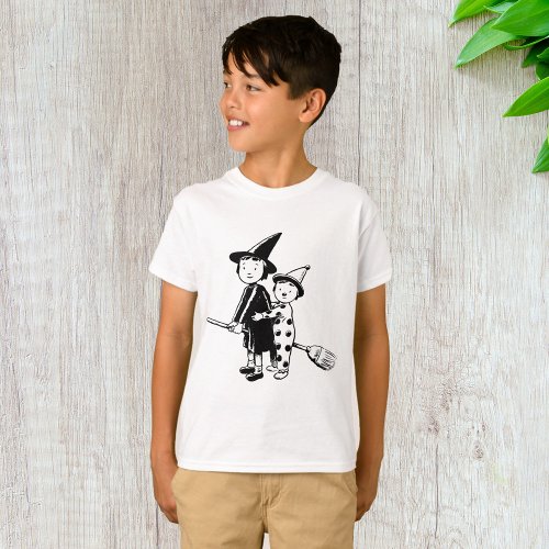 Little Witch And Clown T_Shirt