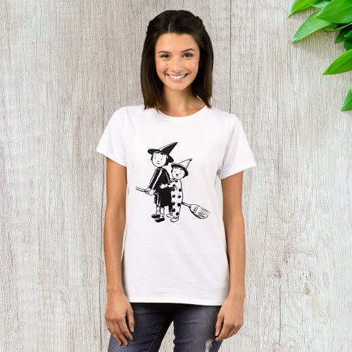 Little Witch And Clown T_Shirt