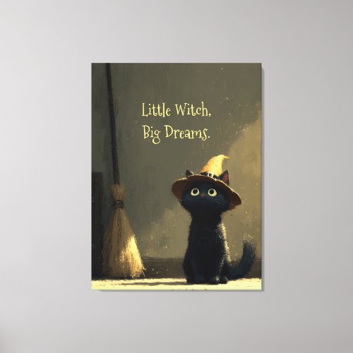 Little Witch, Big Dreams Canvas Print