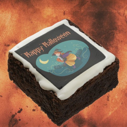 Little Witch Chocolate Brownies Happy Halloween