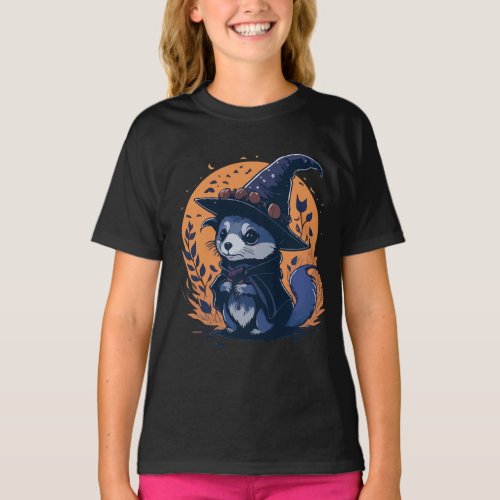 Little Witch Ferret T_Shirt