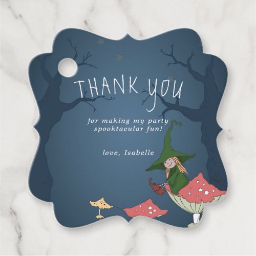 Little Witch  Halloween Favor Tags