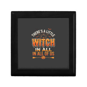Little Witch Halloween Witch Typography Design_1 Gift Box