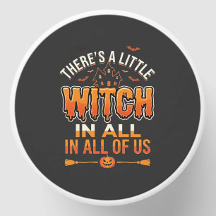 Little Witch Halloween Witch Typography Design_1 Mini Candle Favors