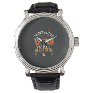 Little Witch Halloween Witch Typography Design_1 Watch