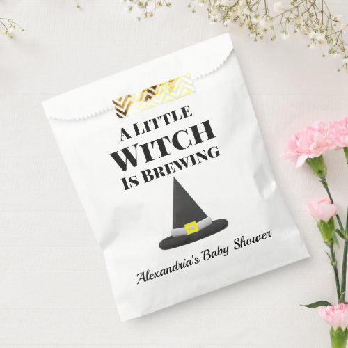 Little Witch is Brewing Halloween Pregnancy Favor Bag