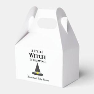 Little Witch is Brewing Halloween Pregnancy Favor Boxes