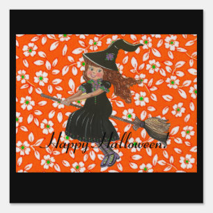 Little Witch Yard Sign